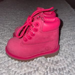 Brand new timberland size 4 toddler boots wore just a few times